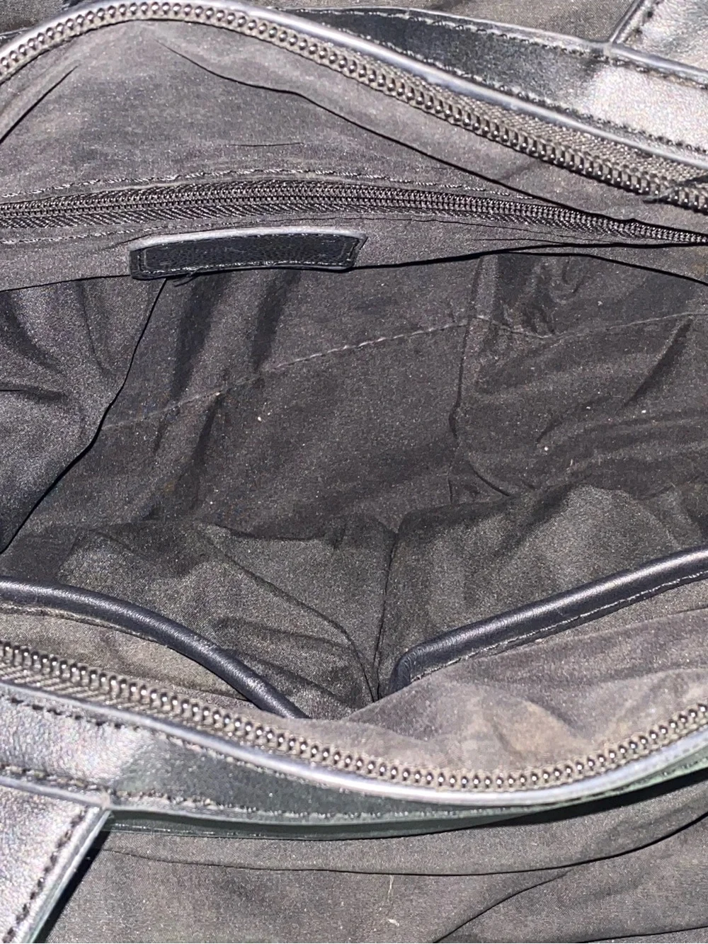 Vintage Nine West Triple Compartment Carryall Hobo Bag | Black Y2K Era
